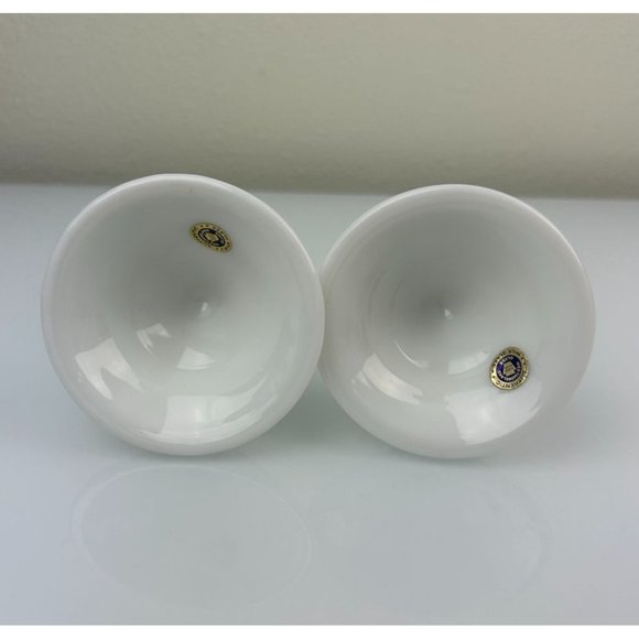 WESTMORELAND Authentic Milk Glass Set of 2 Hobnail Candle Holders White Home - Picture 9 of 12